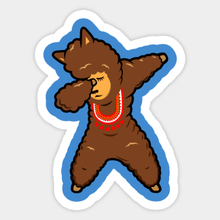 Dabbing Alpaca - The Alpaca Dab Sticker